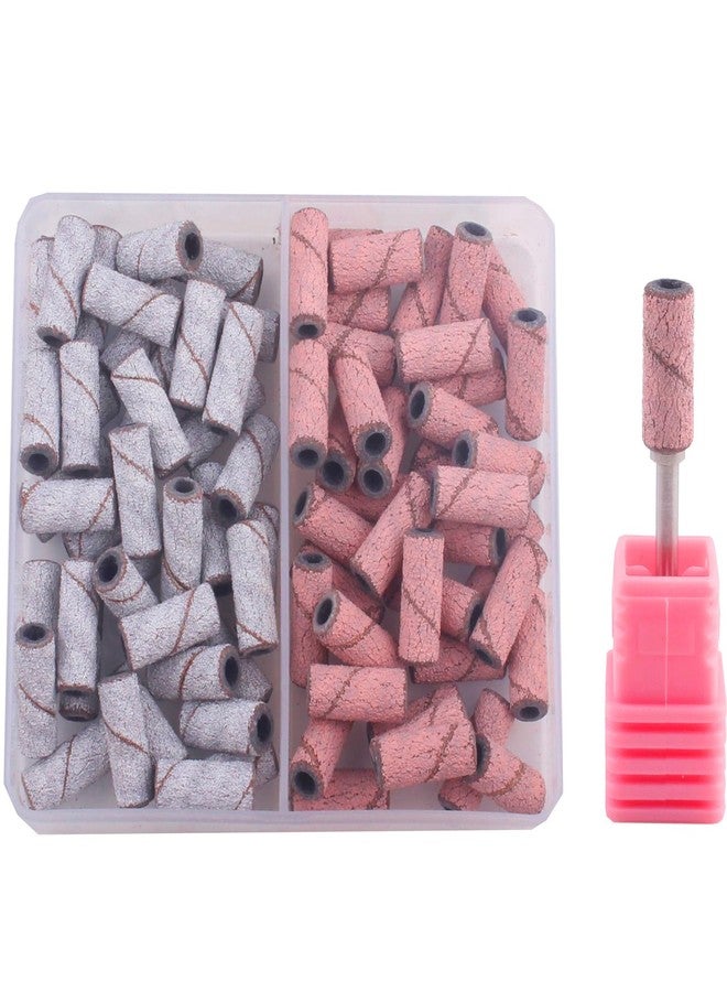 MZCMSL Nail Sanding Bands150 Grit for Nail Drill, 80pcs Small Sanding Bands Files with 3mm Mandrel Nail Drill Bit for Acrylic Nail Gel(150#) - Image 1